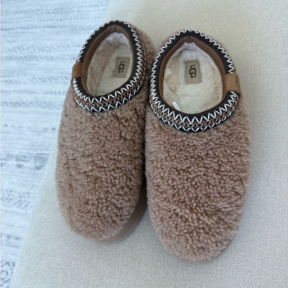 UGG Brown Fleece Slippers